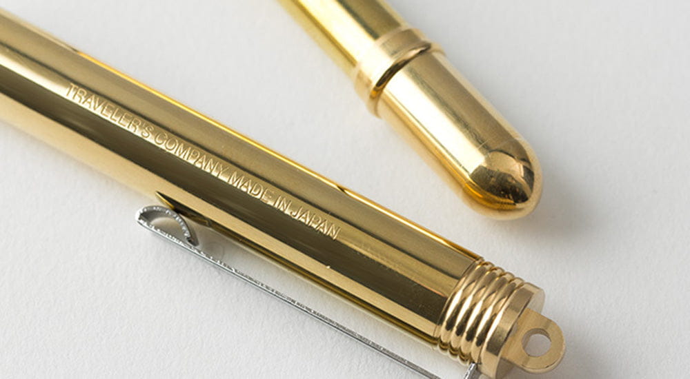 travelers brass pen